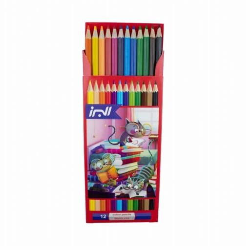 مداد رنگی12رنگ جعبه مقوایی البرز  کد 25063